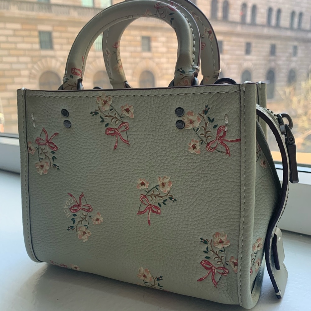 Coach Rogue 17 Bag in leather floral